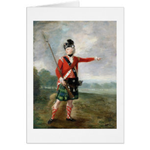 Ein Offizier der hellen Firma des 73. Highla