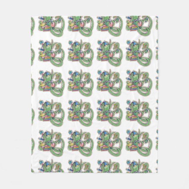 Ein Oktopus, der Lieben zum Lesen Fleecedecke (Vorderseite)