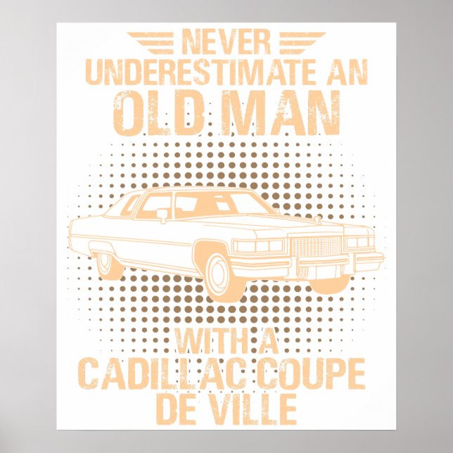 Ein Old Man Cadillac Coupe De Ville Poster (Vorne)