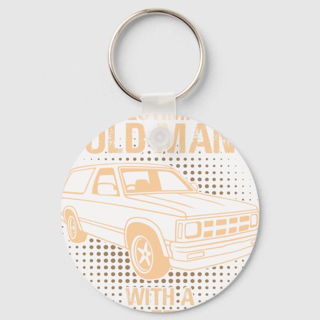 Ein Oldtimer Chevrolet Blazer 1989 Schlüsselanhänger (Vorderseite)