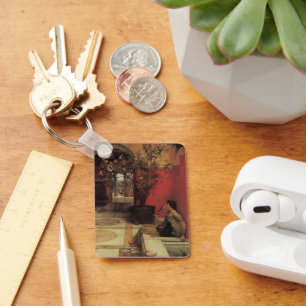 Ein Oleander von Alma Tadema, Vintage Flowers Schlüsselanhänger