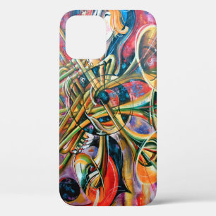 Ein Ölgemälde auf Leinwand. Musik, das Mädchen spi Case-Mate iPhone Hülle