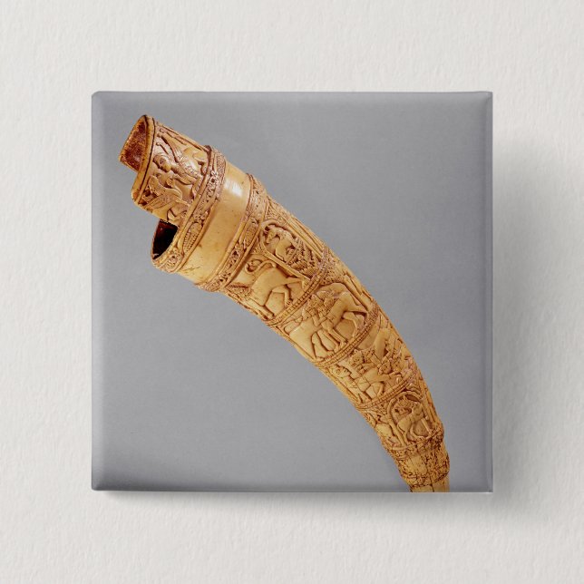 Ein oliphant, vom Schatz von St. Sernin Button (Vorderseite)