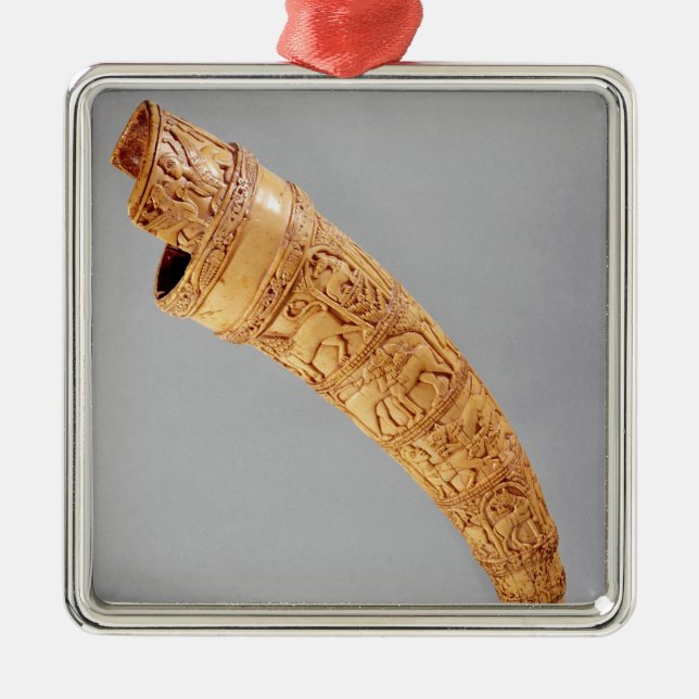 Ein oliphant, vom Schatz von St. Sernin Ornament Aus Metall (Vorne)