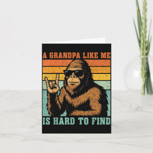 Ein Opa wie er ist schwer zu finden Bigfoot Vater Karte