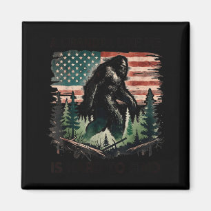 Ein Opa wie er ist schwer zu finden Bigfoot Vater  Magnet
