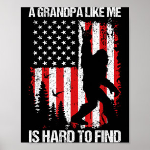Ein Opa wie ich ist schwer zu finden Bigfoot Dad V Poster