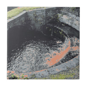 Ein Orange Pool in Welshpool Fliese