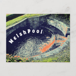 Ein Orange Pool in Welshpool Fotografie Postkarte