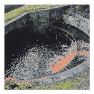 Ein Orange Pool in Welshpool Poster