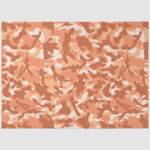 Ein Orange Sherbet Camouflage Tissue Paper Seidenpapier