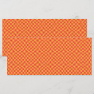 ein orangefarbener und gelber Hintergrund mit klei Menükarte