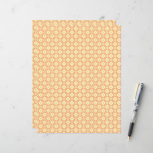 ein orangefarbener weißer Hintergrund mit kleinen