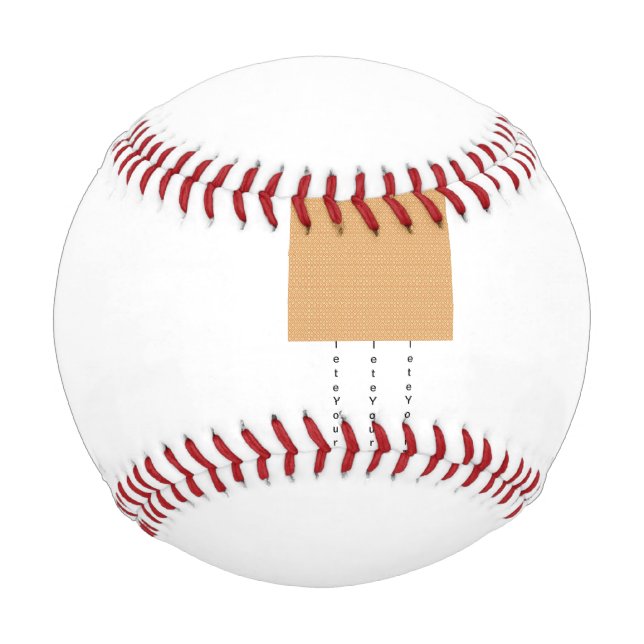 ein orangefarbener weißer Hintergrund mit kleinen  Baseball (Vorderseite)