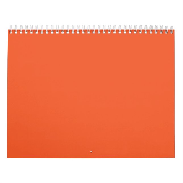 Ein orangefarbenes Quadrat mit weißem Rand, das ei Kalender (Titelbild)