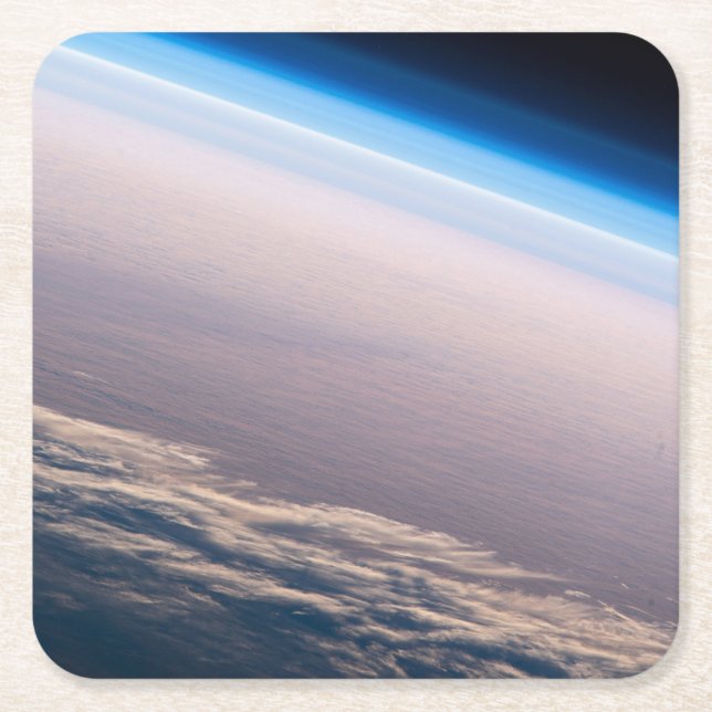 Ein orbitaler Sonnenuntergang vor der Küste von Ca Rechteckiger Pappuntersetzer (Vorderseite)