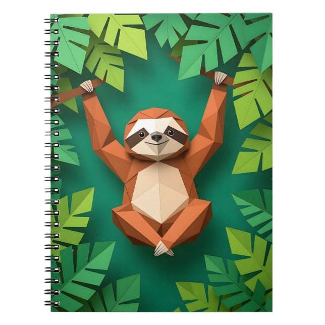 Ein Origami-Niedliches Notebook Notizblock (Vorderseite)