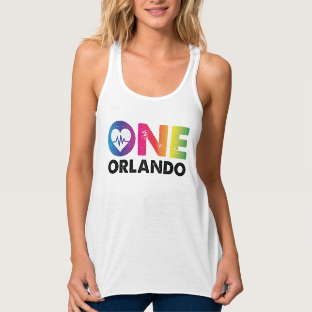 Ein Orlando ein Impuls-Regenbogen-Herz Tank Top (Vorderseite)