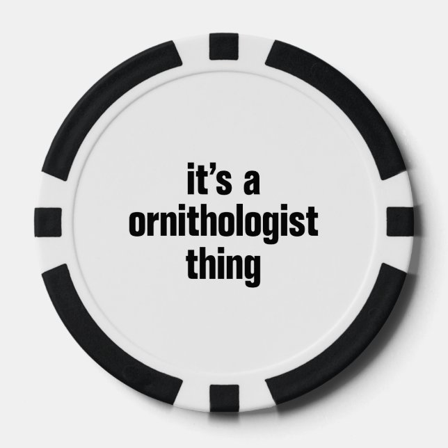 ein Ornithologe-Ding Pokerchips (Vorderseite)