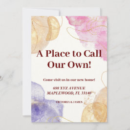 Ein Ort, der unser eigenes Haus aufwärmt rotes Gol Einladung