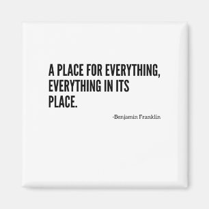 Ein Ort für alles Magnet