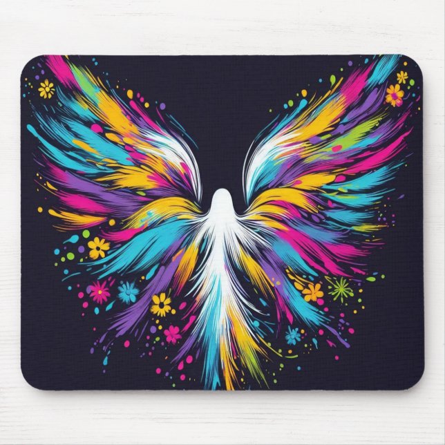 Ein Osterengel auf einem Desktop/Laptop-Computer Mousepad (Vorne)