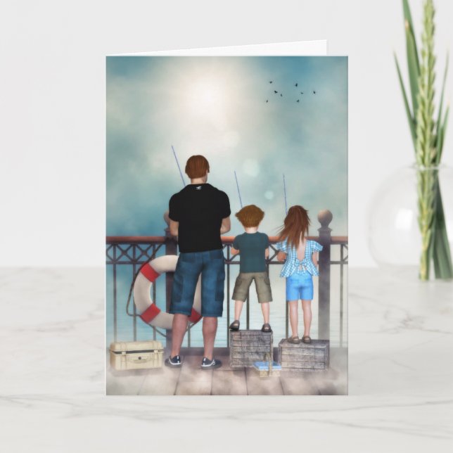 Ein Ozean der Grußkarte (Text) Karte (Vorderseite)