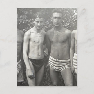 Ein Paar Bathers Postkarte