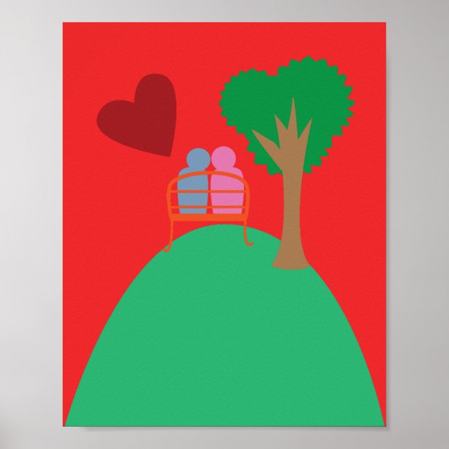 Ein Paar beim Date Poster (Vorne)