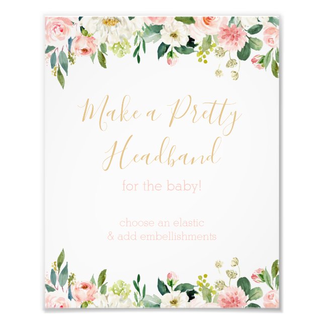 Ein paar Bunny Baby Dusche machen ein Headband-Zei Fotodruck (Vorne)