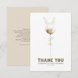 Ein paar Bunny Balloon Baby Dusche Klein Danke