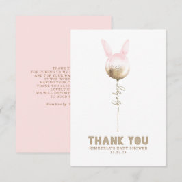 Ein paar Bunny Balloon Baby Dusche Klein Danke