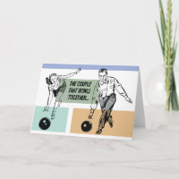 Ein Paar, das zusammen lustigen Bowling Multi-Use