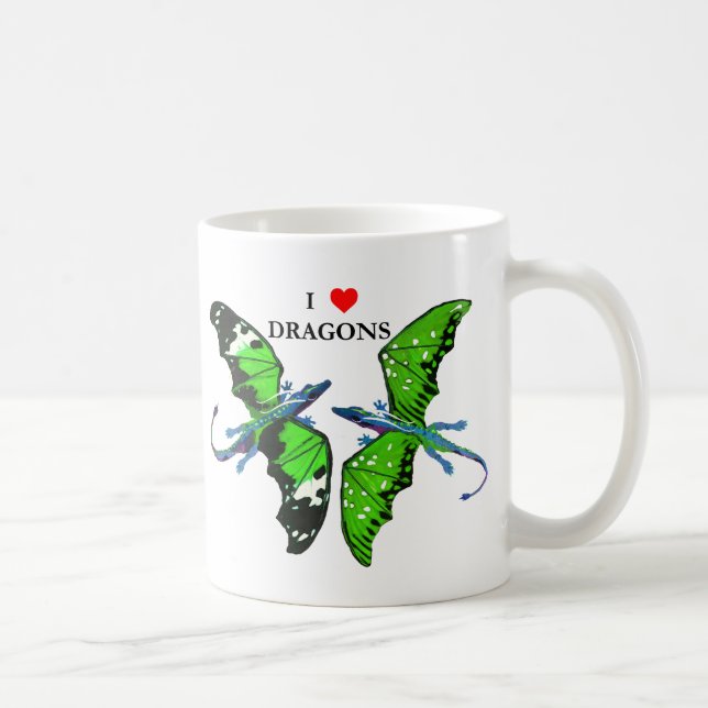 Ein Paar Drachen Tasse (Rechts)