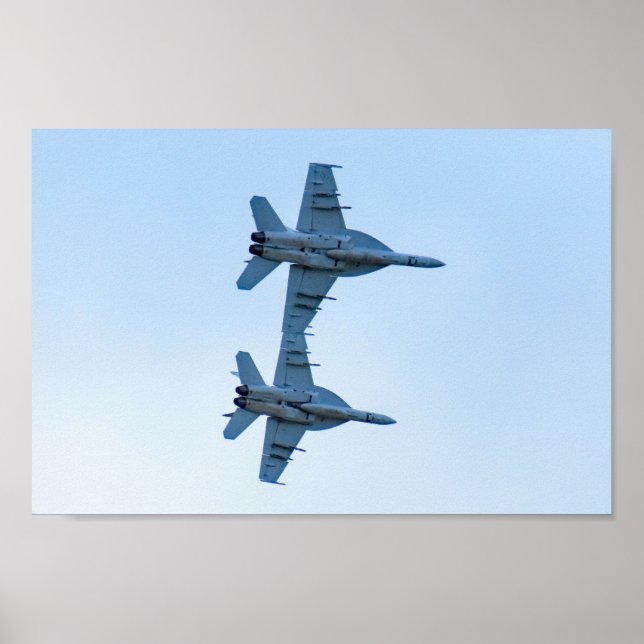 Ein Paar F-18 Superhornets Poster (Vorne)