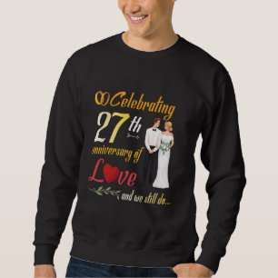 Ein paar feiern das 27-jährige Jubiläum der Liebe Sweatshirt