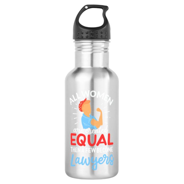 Ein paar Frauen werden Anwälte Edelstahlflasche (Vorderseite)