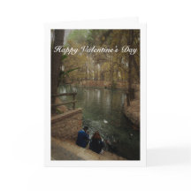 Ein Paar Fütternd Enten im San Vicente Park