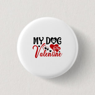 Ein paar Geschenke, die mein Hund ist mein Valenti Button