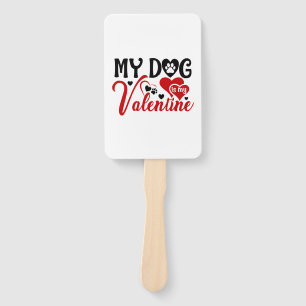 Ein paar Geschenke, die mein Hund ist mein Valenti Fächer