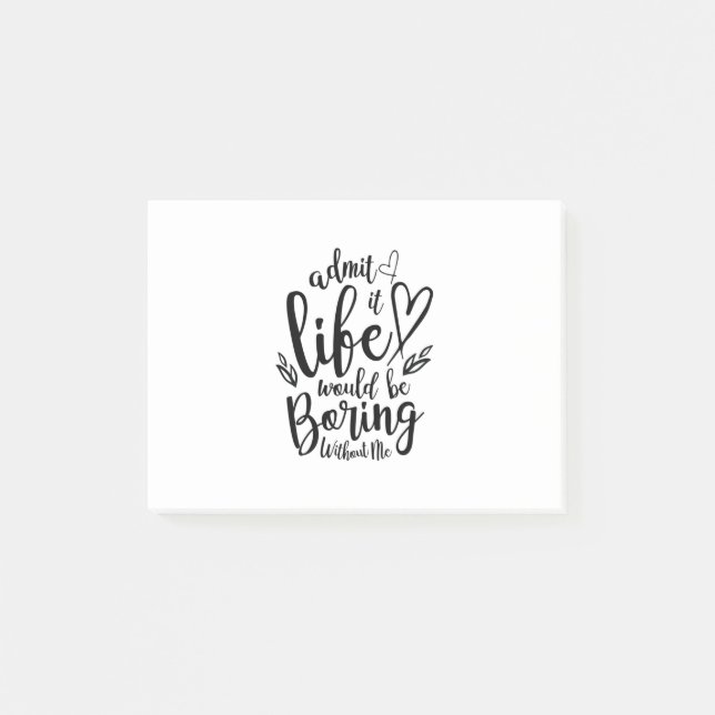 Ein paar Geschenke geben, dass das Leben langweili Post-it Klebezettel (Vorderseite)