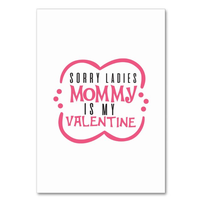 Ein paar Geschenke Mommy ist mein Valentine Tischnummer (Vorderseite)