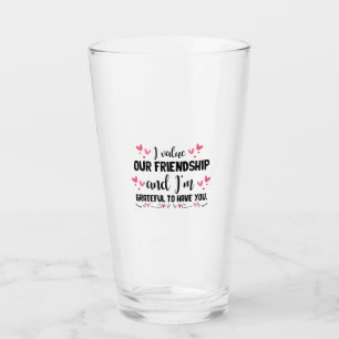 Ein paar Geschenke schätze ich unsere Freunde Glas