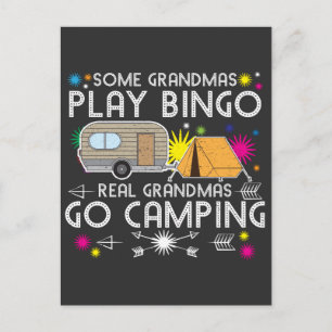 Ein paar Grandmas spielen Bingo Real Grandmas Go C Postkarte