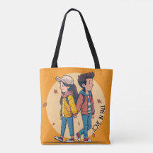 Ein paar Händchen, die im Herbst zusammenlaufen