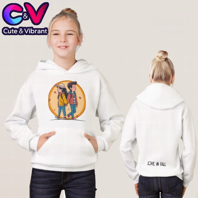 Ein paar Händchen, die im Herbst zusammenlaufen Hoodie (Von Creator hochgeladen)
