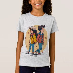 Ein paar Händchen, die im Herbst zusammenlaufen T-Shirt