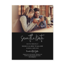 Ein paar handgeschriebene Foto Hochzeit retten das