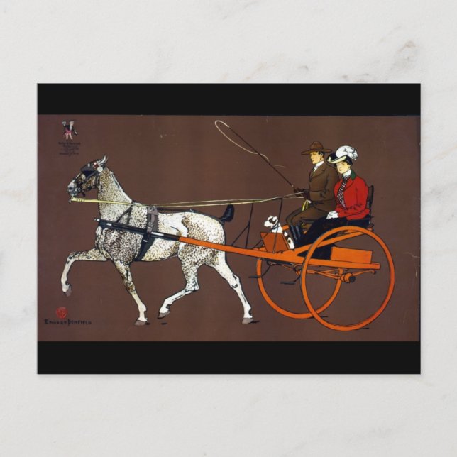 Ein Paar im Break Cart Postkarte (Vorderseite)