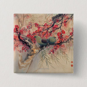 Ein Paar im Frühjahr Button